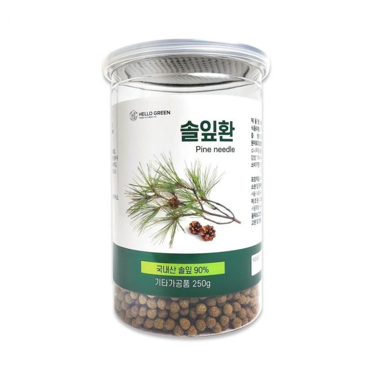 루미나D 헬로우그린 솔잎환 250g 통 송엽 소나무잎 환 제품