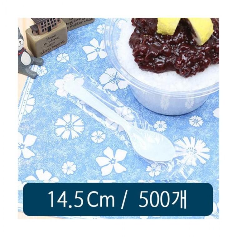 루미나D 빙수 스푼 14.5cm B형 백색 500개 개별포장 일회용 숟가락
