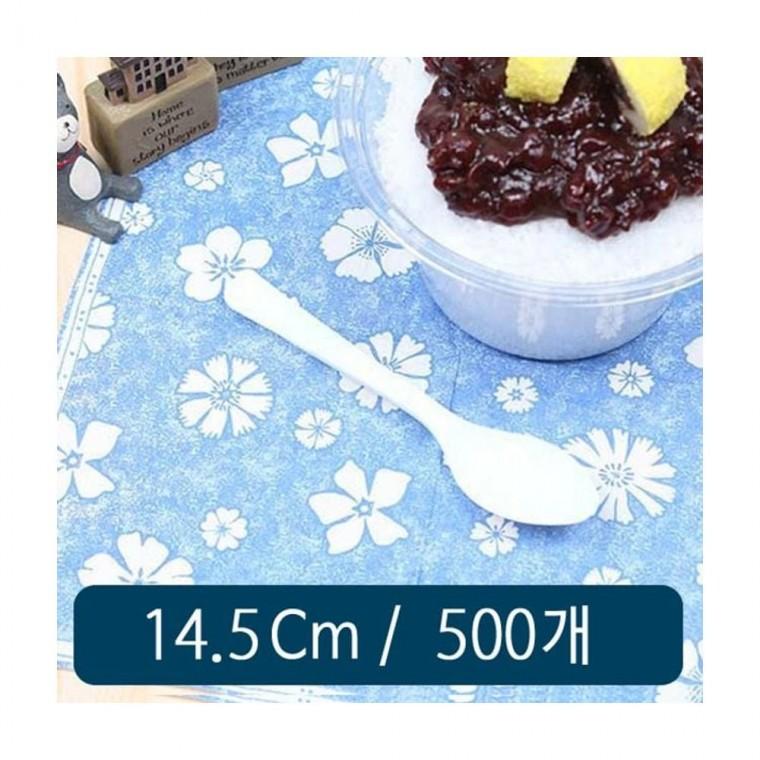 루미나D 빙수 스푼 B형 백색 14.5cm 500개 벌크포장 디저트 일회용 수저