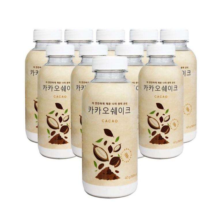 루미나D 카카오 선식 쉐이크 40g 10개 아침 식사 대용 곡물 음료