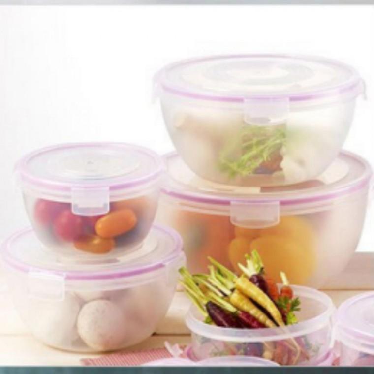1.5L 주방 냉장고 킵스 볼용기 보관 밀폐용기 바이오 원형 식기