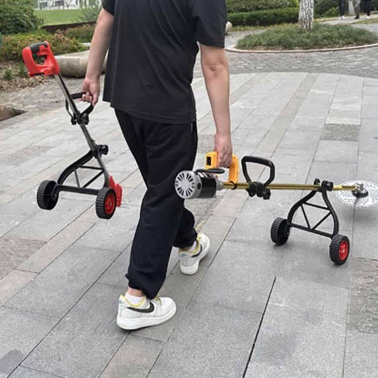 예초기받침대 제초도구 예초기 보조바퀴 받침대