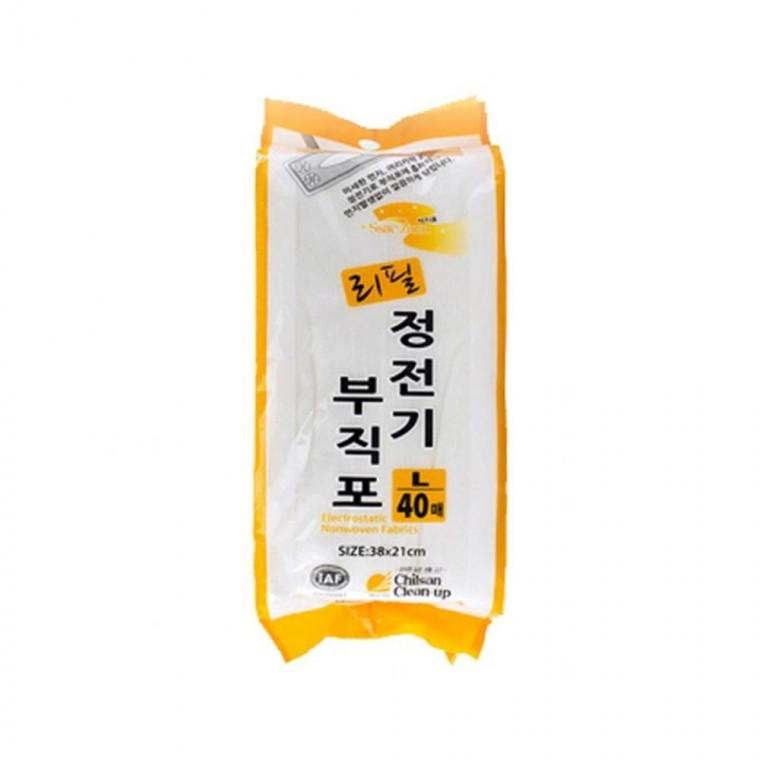 루미나D 정전기 부직포 리필 싹지움 대형 40매 청소 밀대용 바닥 먼지 제거