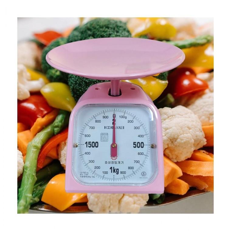 루미나D 효성 아날로그 주방저울 2kg 가정용 식재료 계량