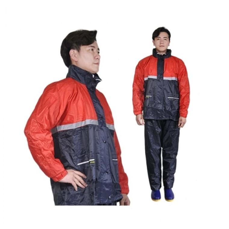 다용도 우의 상하 레드 3XL 작업용비옷 고급우의 상하우비