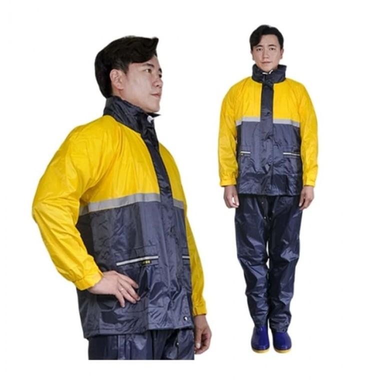 다용도 우의 상하 옐로우 2XL 자전거비옷 배달용우비 상하우비