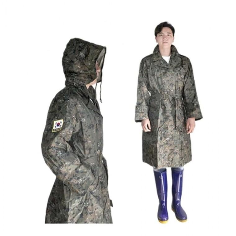 밀리터리 레인코트 2XL 작업우비 자전거비옷 성인용우의