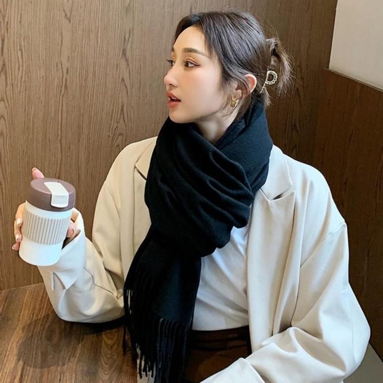 롱 캐시미어라이크 스카프 겨울 여성 머플러 목도리 숄 넥워머 넥워머