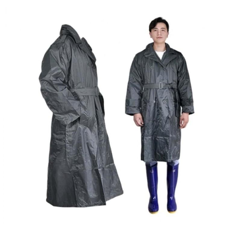 레인코트 국방색 2XL 성인용우의 코트형우비 남자우의