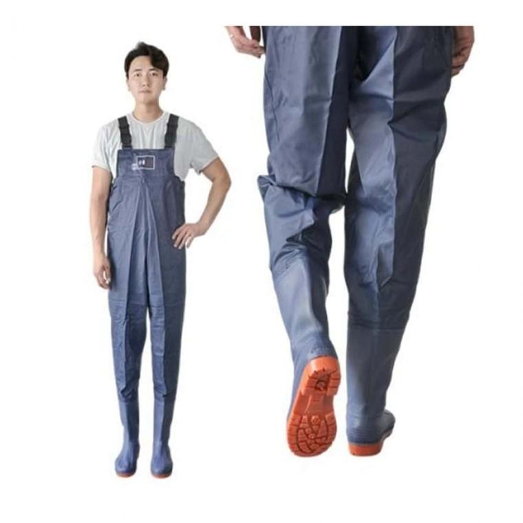 남녀공용 가슴장화 275mm 방수작업화 작업용장화 농사용장화
