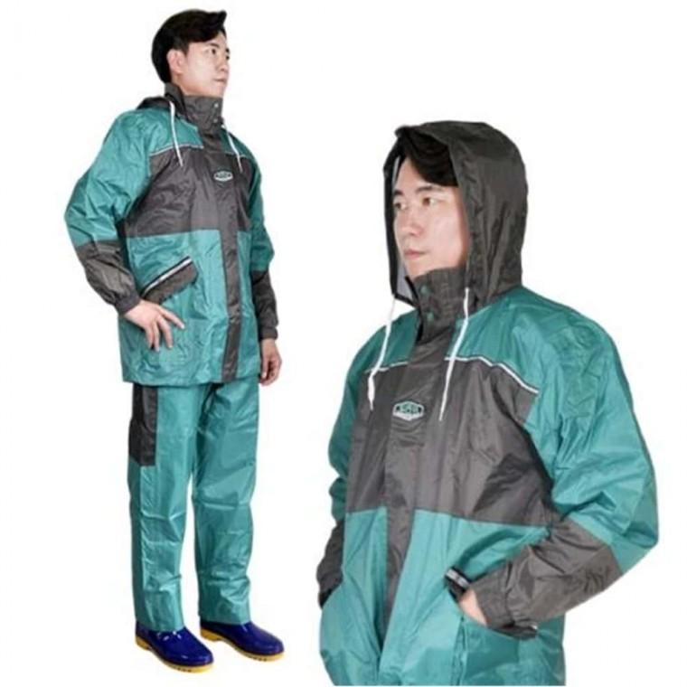 컬러 우의 상하 그린 3XL 자전거비옷 상하우비 배달용우비
