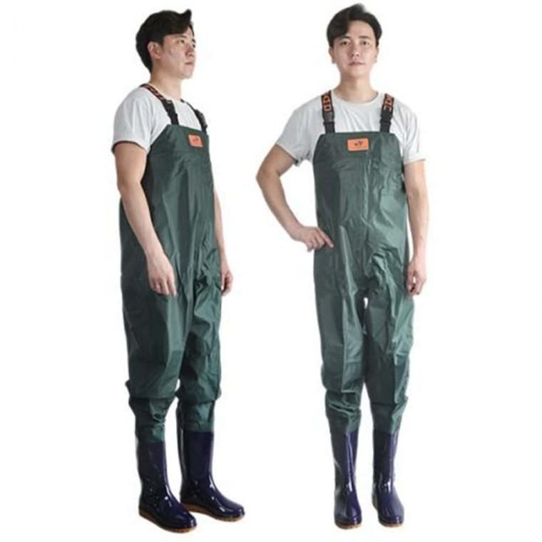 옥스퍼드 가슴장화 275mm 방수작업화 방수장화 산업용장화