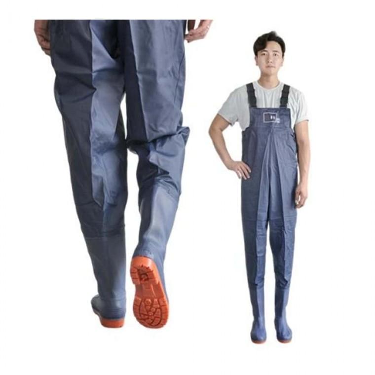 남녀공용 가슴장화 240mm 선상장화 방수작업화 농사장화