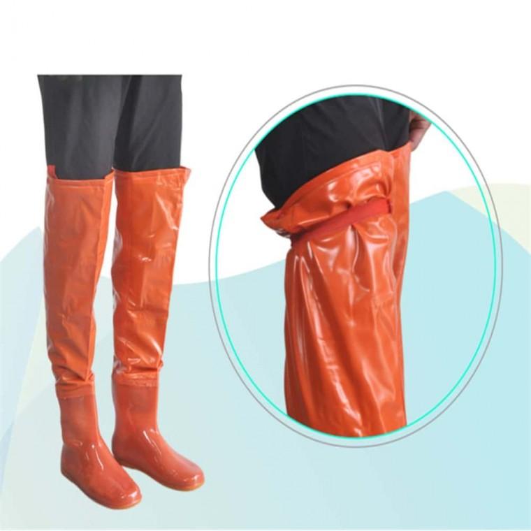 남녀공용 PVC 물장화 260mm 모내기장화 고무장화 허벅지장화
