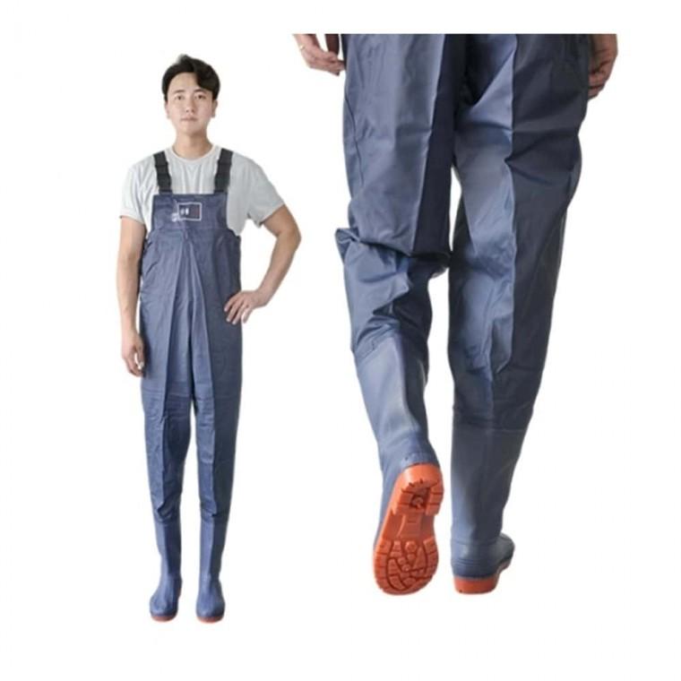 남녀공용 가슴장화 245mm 선상장화 작업용장화 방수작업화