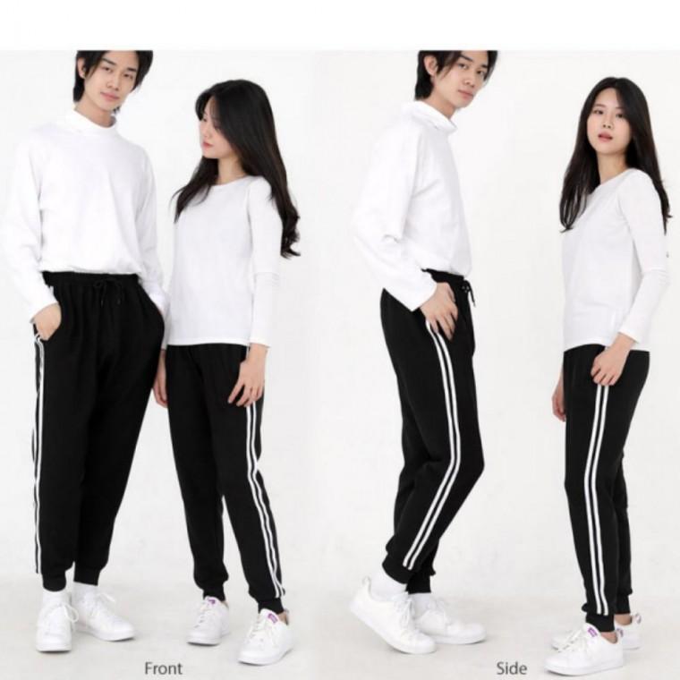 안감 플리스 운동 허리 겨울 기모 퍼 트레이닝 남녀공용 밴딩 바지 융털