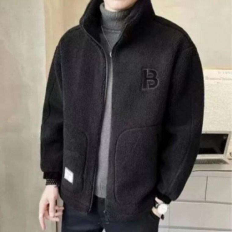 은창]윈터 소프트 하이넥 남성용 집업 점퍼 바람막이 집업 점퍼 잠바 뽀글이 자켓 겨울 가을 아우터 남