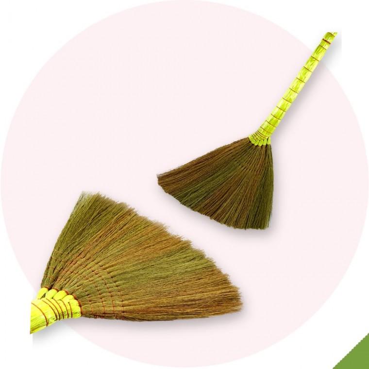 마당 청소용 고급 갈대비 1385 하트유통