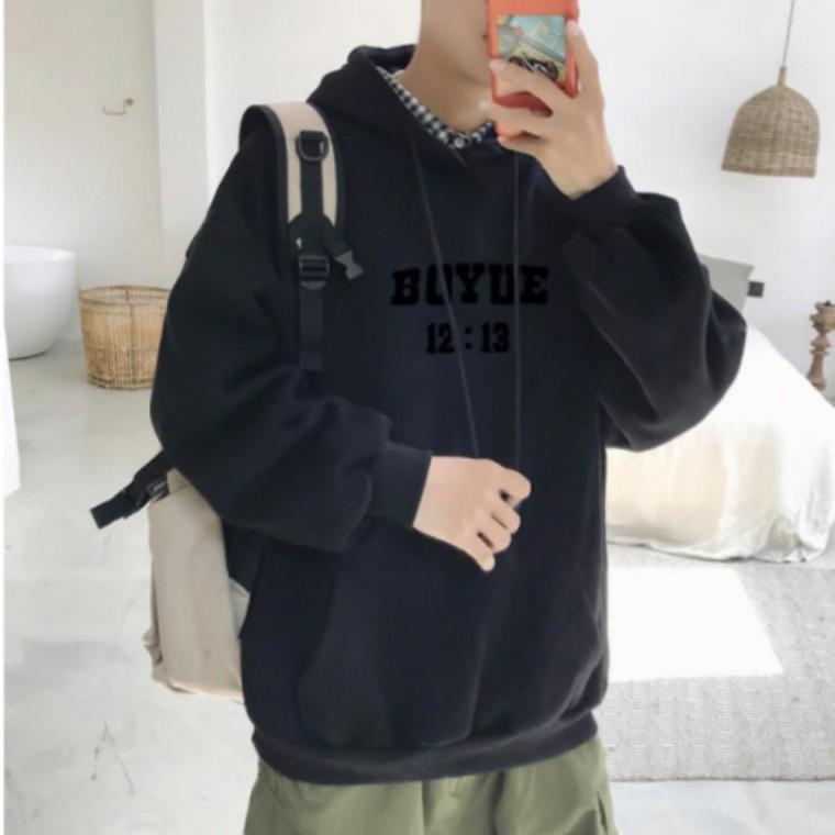 기모 캐주얼티 남녀공용후드티 오버핏 커플 후드티 가을 박시핏 티셔츠 긴팔 겨울 루즈핏