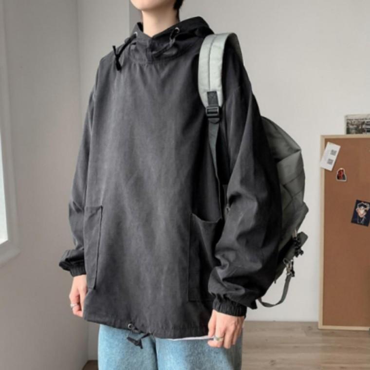 점퍼 캐주얼바람막이 아노락 후드 바람막이 아우터 남녀공용 아웃도어아노락 바람막이자켓 오버핏 집업