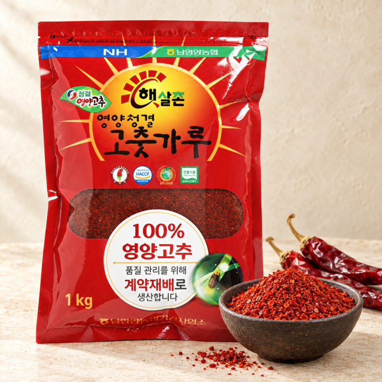 26년 영양 고춧가루 국산 고추 1kg 김치양념용