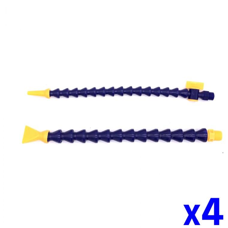 사출절삭유 자바라 호스 1/4 600mm x4개