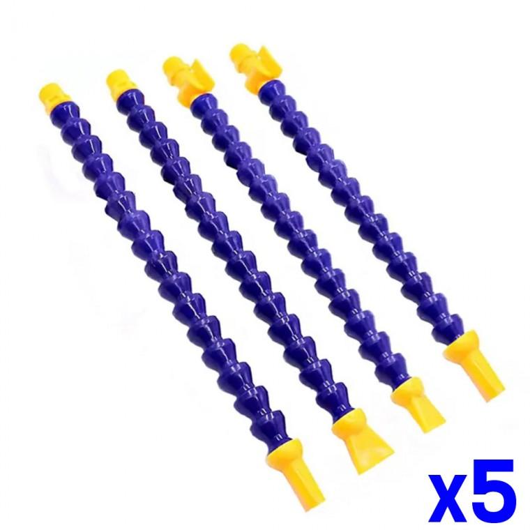 사출절삭유 자바라 호스 1/4 500mm x5개