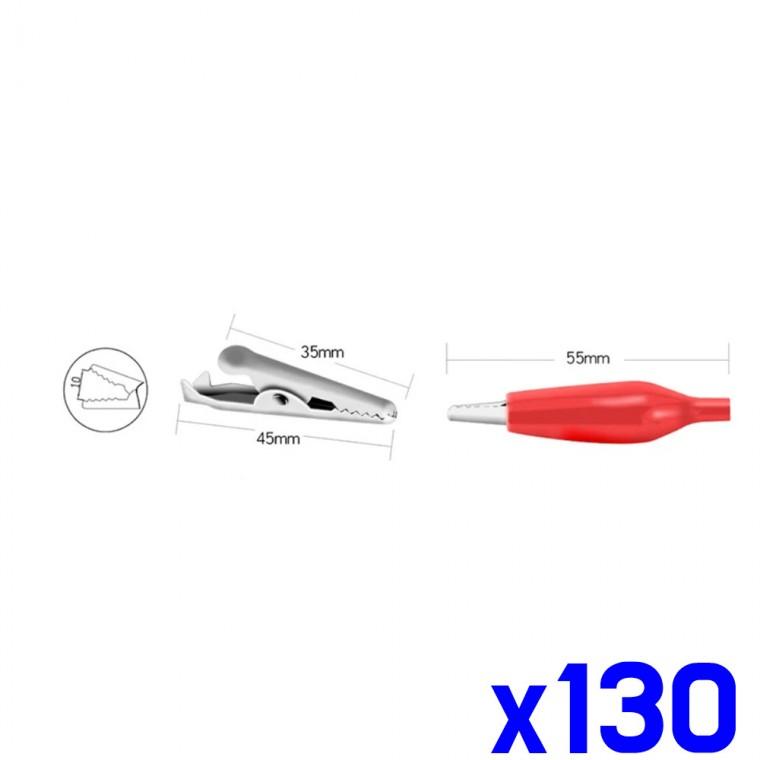 악어 전기 클램프 악어집게 45mm 테스트클립 x130개