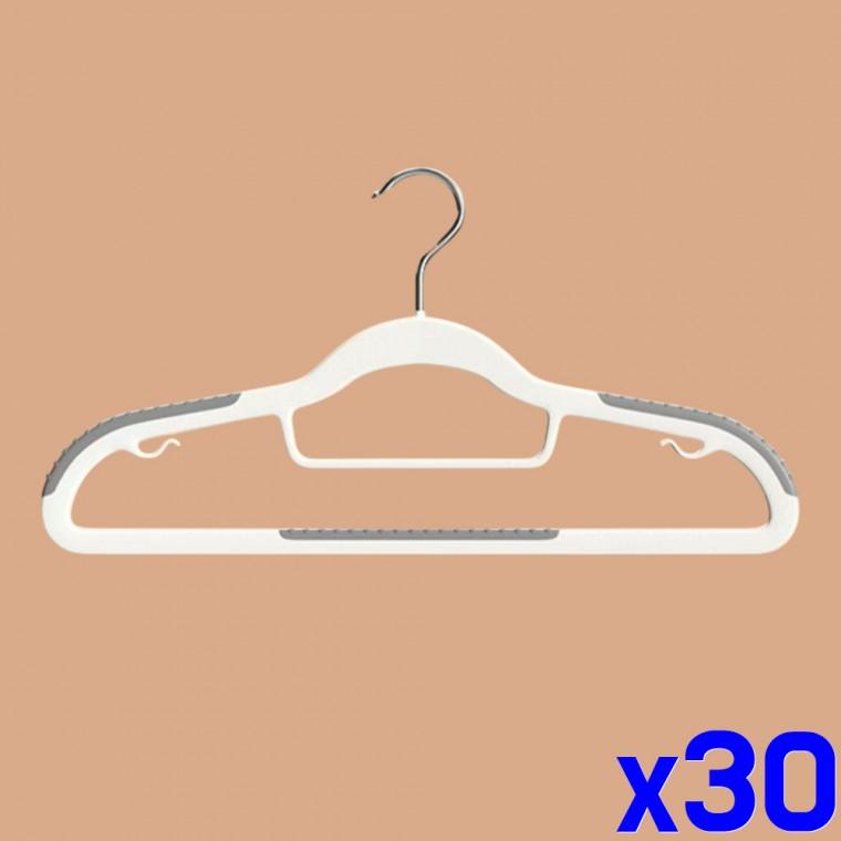 논슬립 옷걸이 플라스틱 고무 미끄럼 방지 x30개