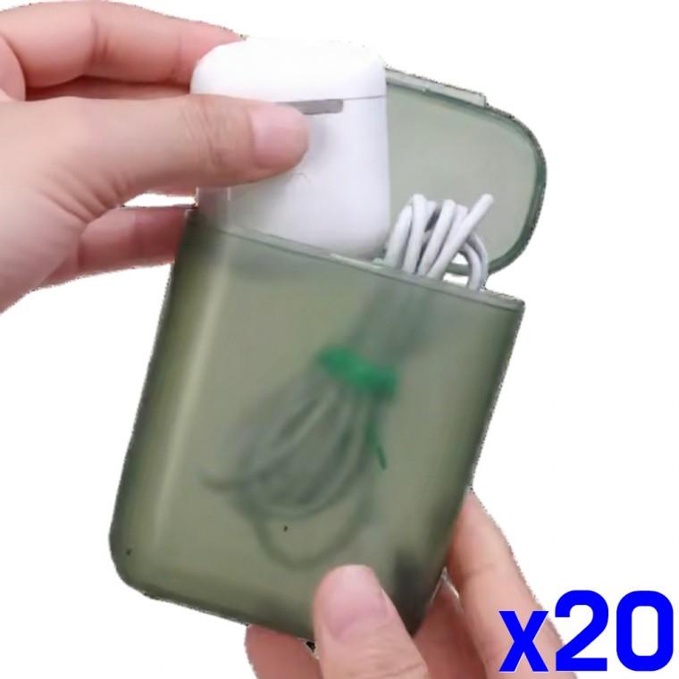 휴대용 충전기 보관 케이스 케이블 정리함 x20개