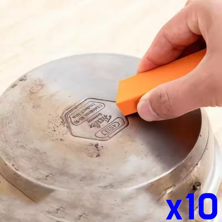석회 지우개 물때 녹 얼룩 청소 연마 블럭 x10개