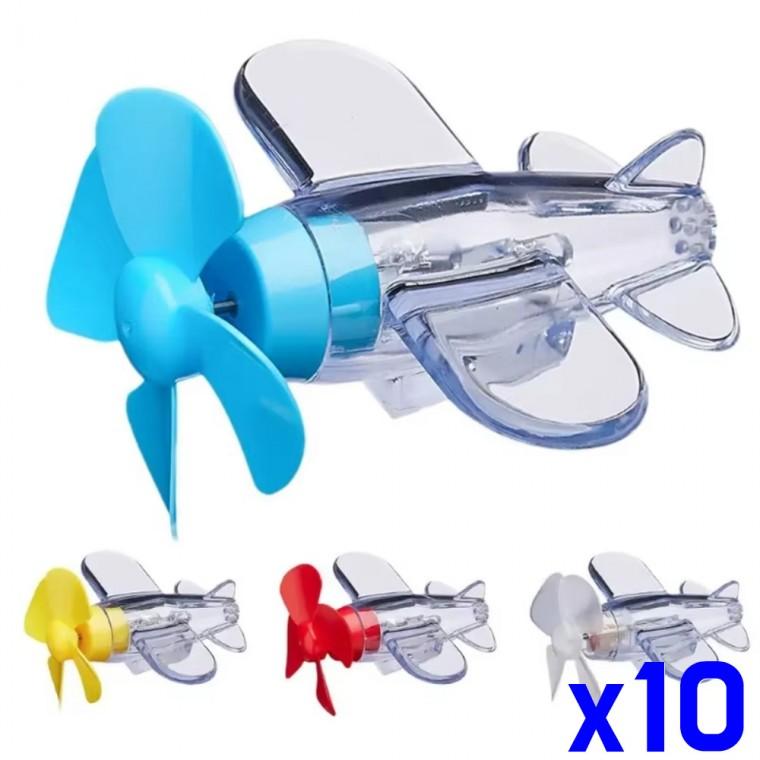 오토바이 LED 프로펠라 바람개비 장식 x10개