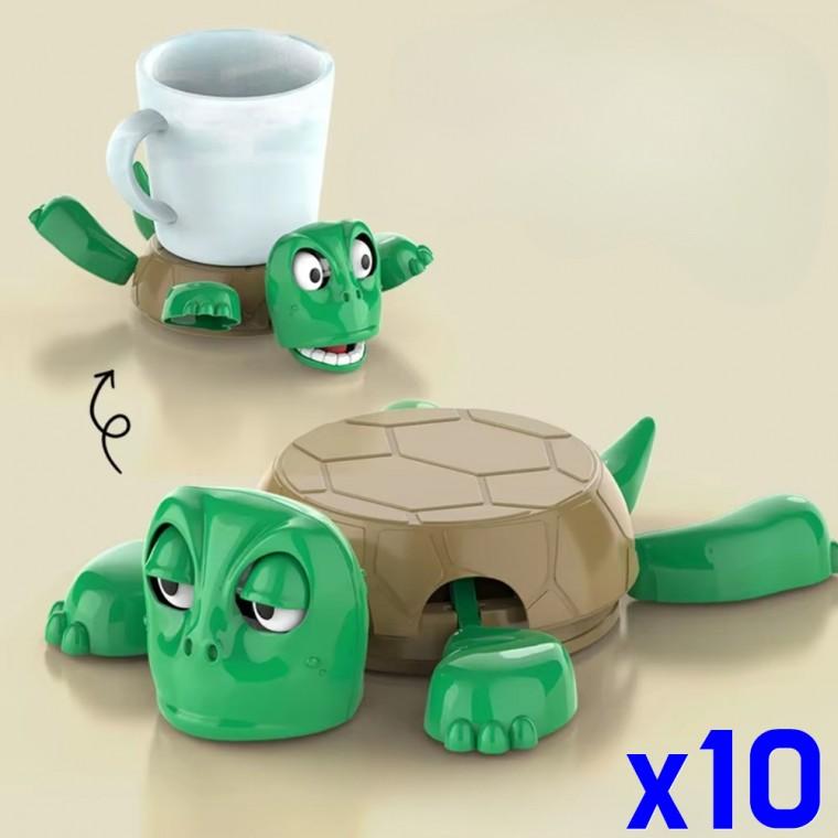 거북이 컵받침 움직이는 티코스터 x10개