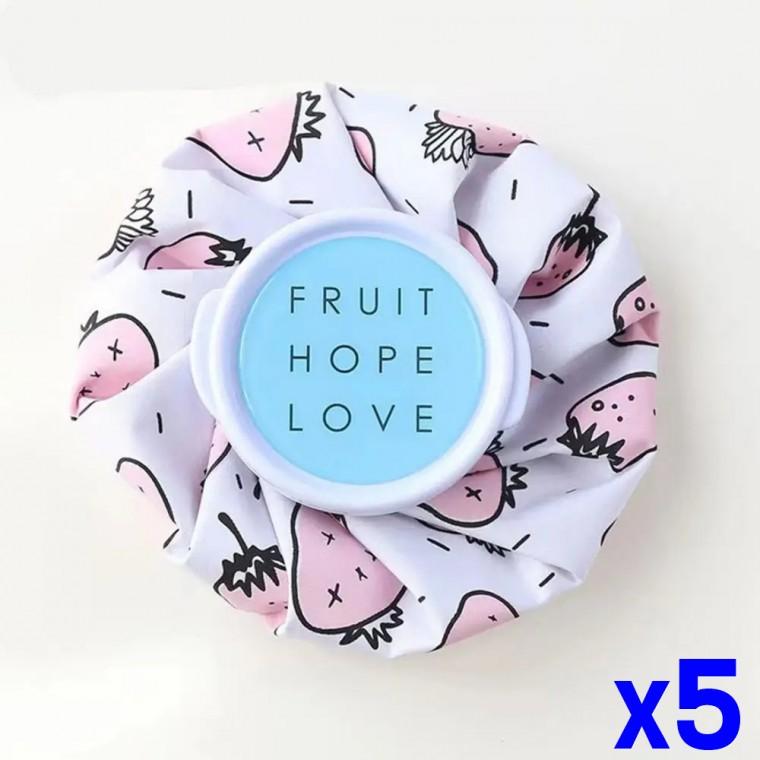 아이스백 얼음주머니 냉온 찜질팩 15cm x5개