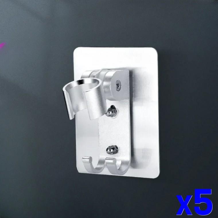 무타공 샤워기 거치대 스텐 각도조절 홀더 x5개
