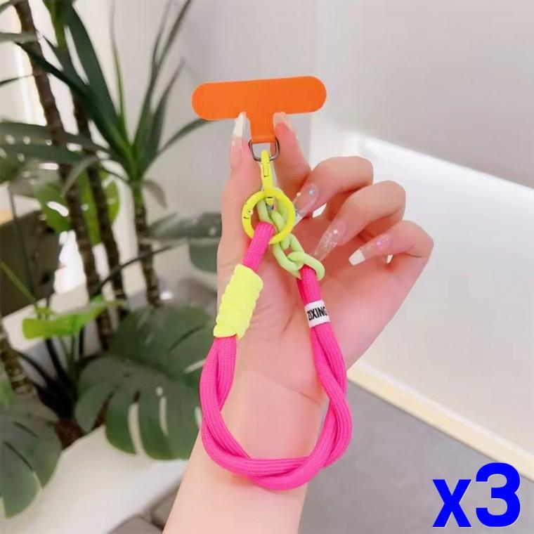 핸드폰 분실방지 스트랩 손목 핸드 줄 고리 x3개