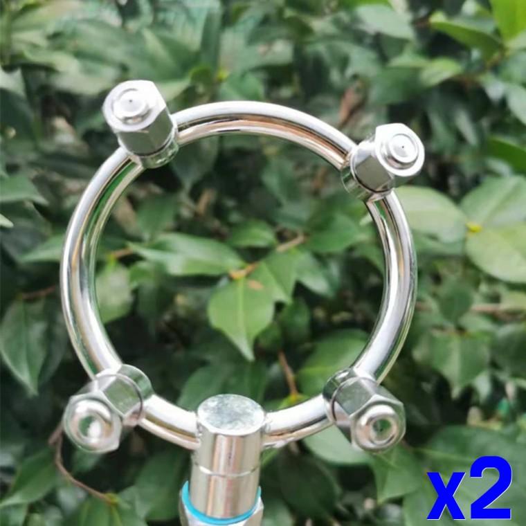 농약분무기 고압 미스트 안개 분사 노즐 4홀 x2개