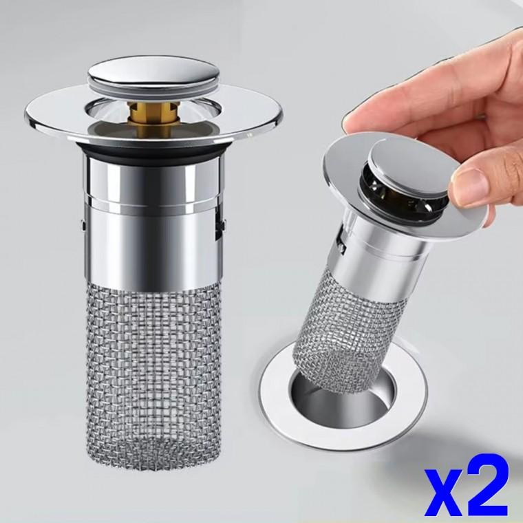 세면대 팝업 마개 원터치 배수구 교체 x2개