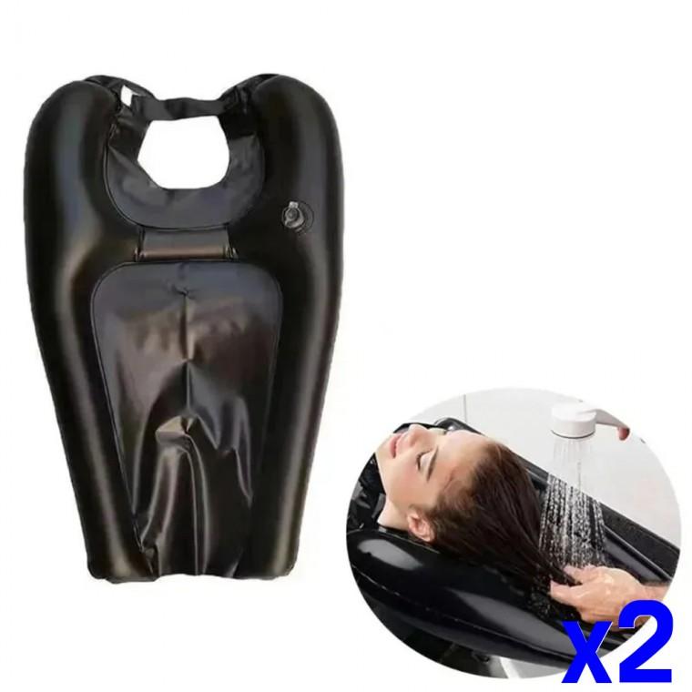 에어 샴푸대 접이식 헤어워시 트레이 PVC x2개