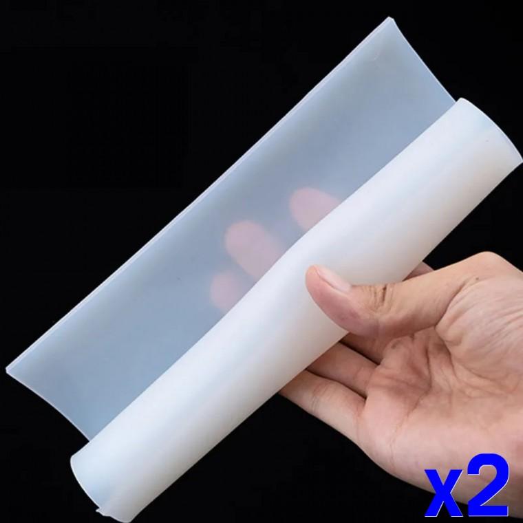 실리콘 시트 미끄럼방지 내열 패드 50x50cm x2개
