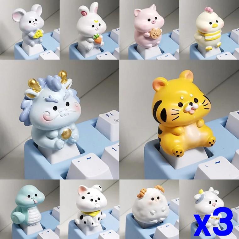 띠별 캐릭터 키캡 십이지신키캡 x3개