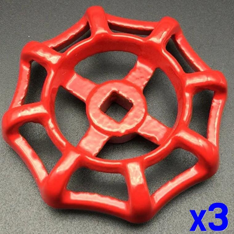밸브 핸들 교체용 소화전 손잡이 9cm 9mm x3개