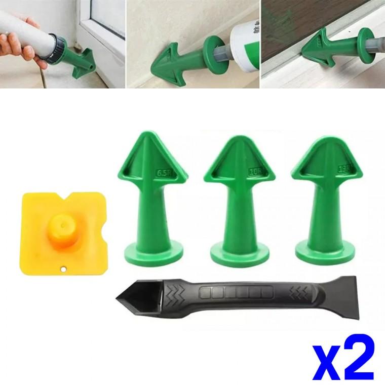 실리콘 노즐 헤라 줄눈 마감 스크래퍼 5종 x2개