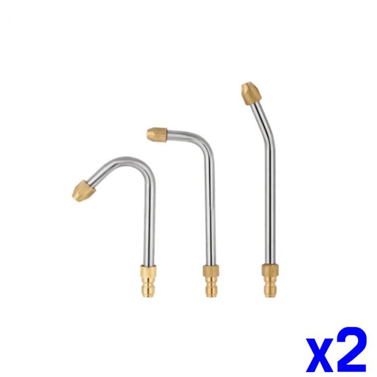 고압세척기 각도 노즐 연장봉 1/4인치 숏 x2개