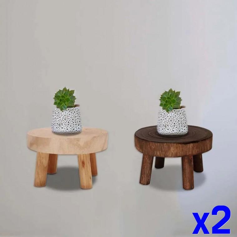 원목 화분 스툴 나무 받침대 S x2개
