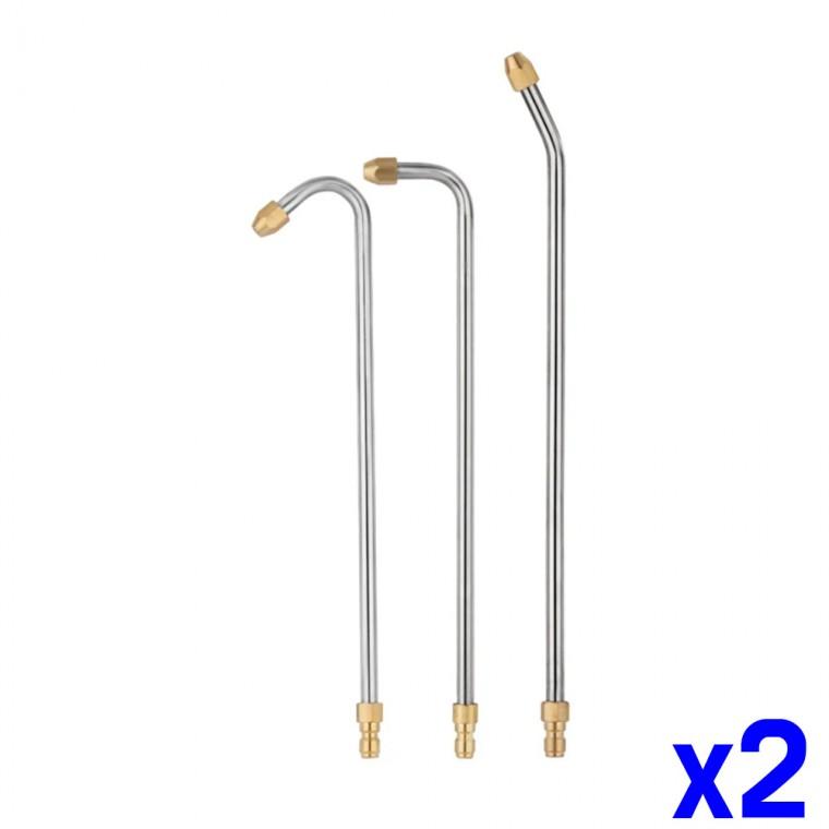 고압세척기 각도 노즐 연장봉 1/4인치 롱 x2개