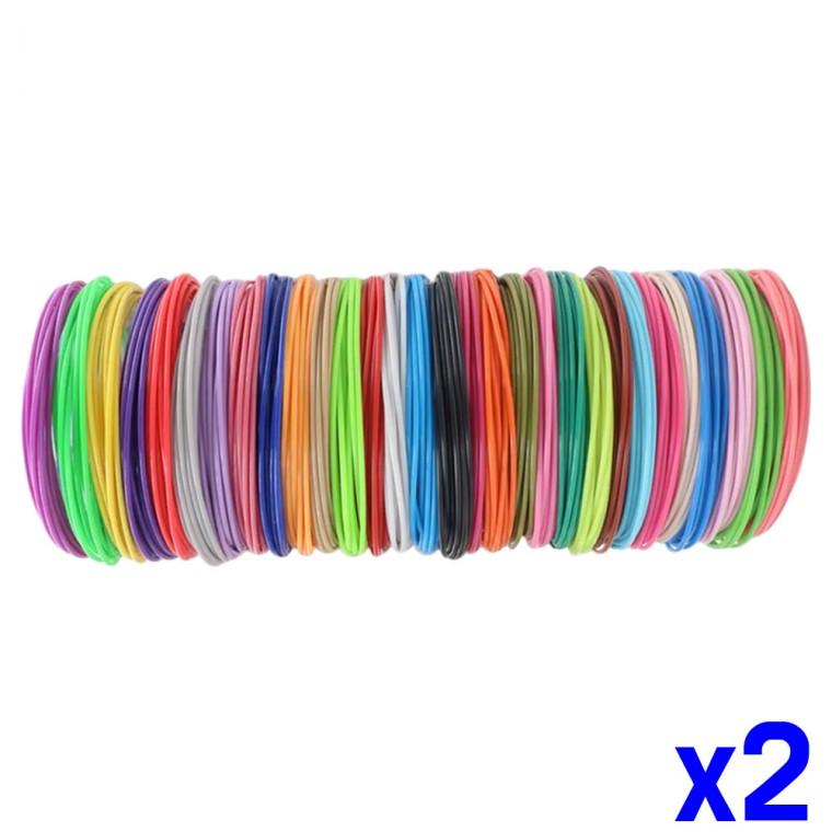 3D펜 소재 PLA 필라멘트 3Mx30색 x2개