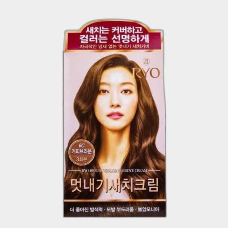 새치 커버 크림 염색약 커피 색상 내추럴 모발 염색제