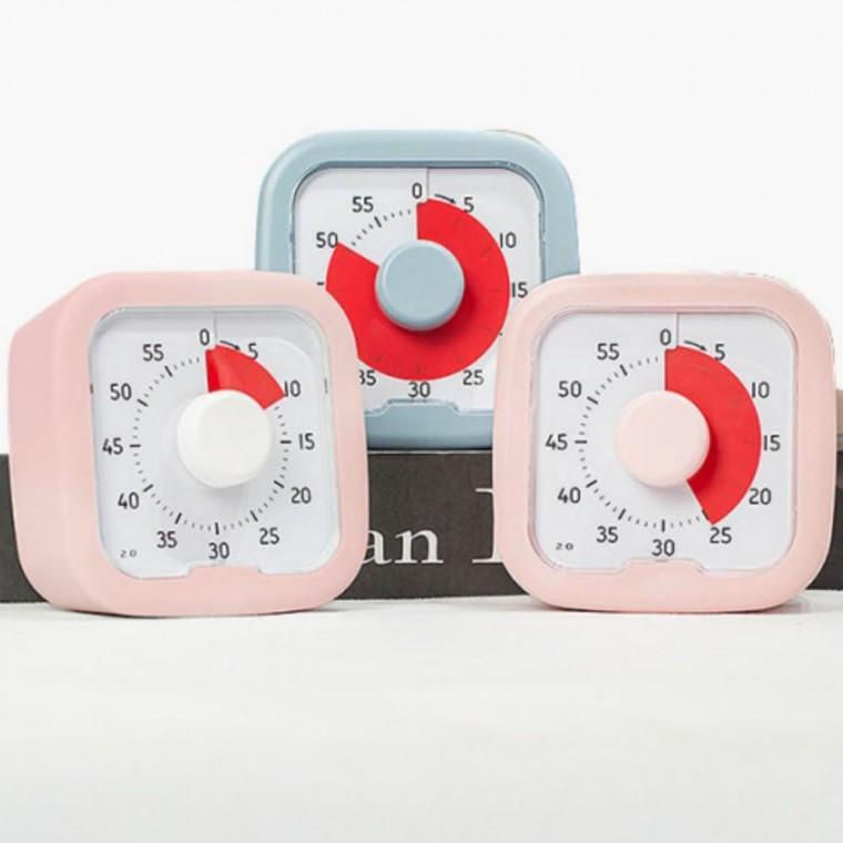공부 스톱워치 무선 건전지 뽀모도로 미니 탁상 시계