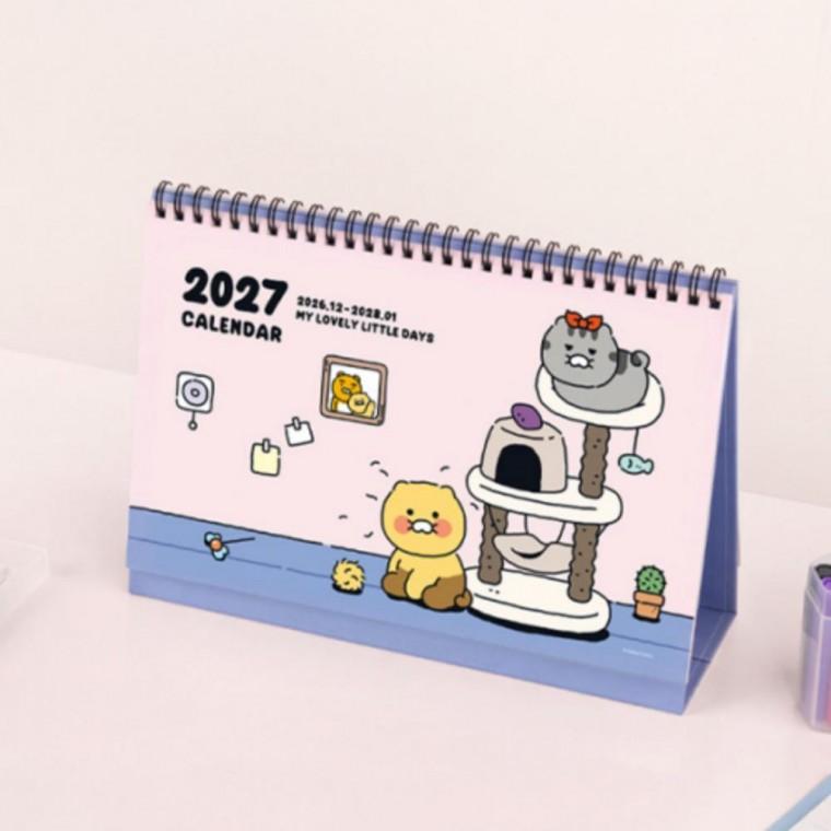 2027년 신년 춘식이 스프링 탁상 캘린더 데스크 달력